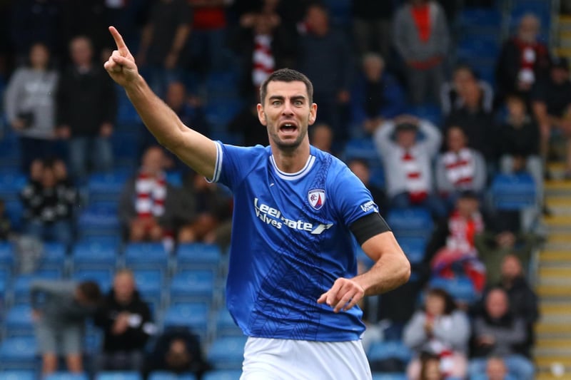 Joe Quigley, despite having missed Chesterfield’s last three games, could be fit to play at the weekend - he is nearing a return to full fitness. 