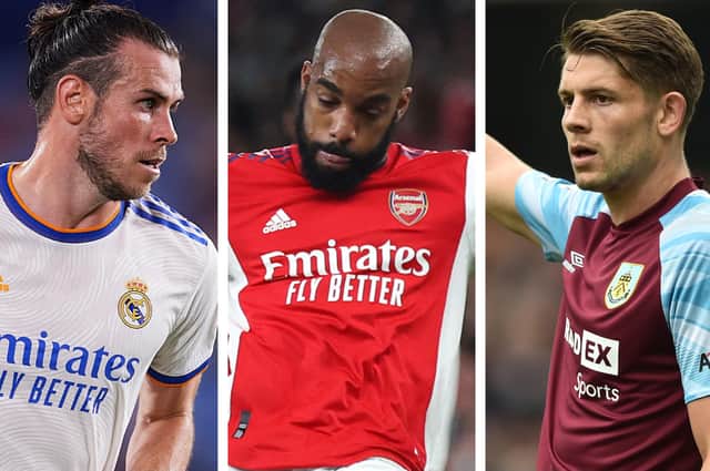Left to right: Gareth Bale, Alexandre Lacazette and James Tarkowski have all been linked with moves to Newcastle United following the club's takeover