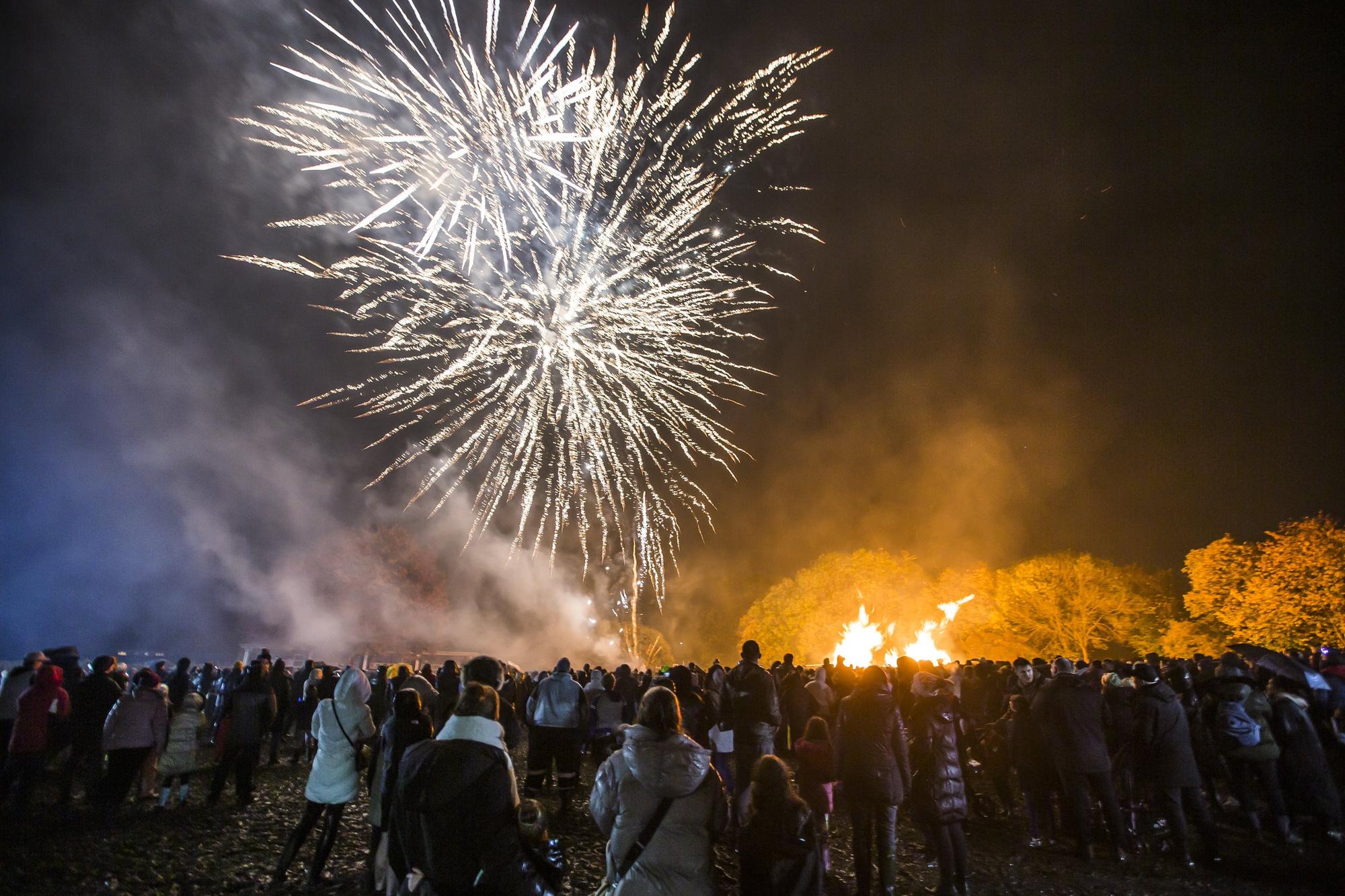 Fireworks displays are being held across the borough