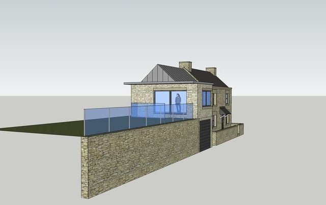 The plans will make the house three bedrooms, with the construction of an integral garage at ground floor, and a contemporary designed first floor extension to the west elevation.