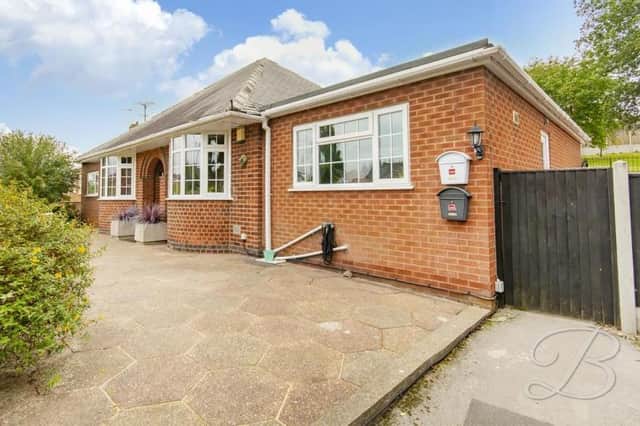 Welcome to the three-bedroom bungalow on Big Barn Lane in Mansfield, which is on the market for £550,000.