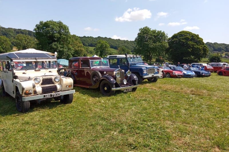 A few of the vehicles that greeted visitors to the most popular car and bike show at Ashover  in a decade.