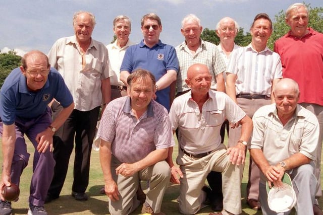 Doncaster Bowls Association over 60's league playing at Elmfield park in 1999.