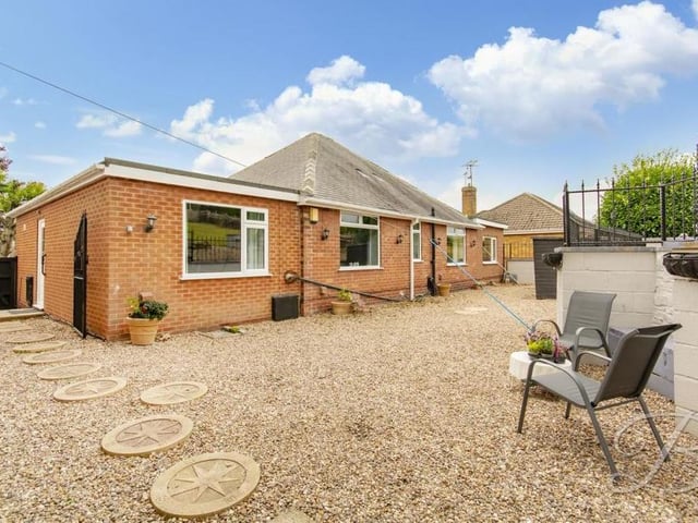 This gravelled area provides a lovely place to sit and relax. Perfect for those warm summer evenings.