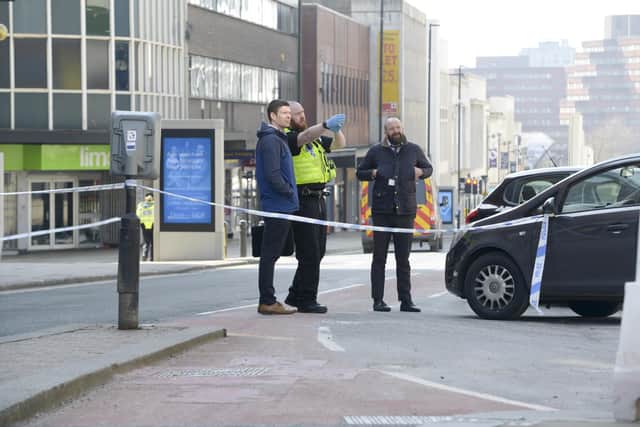 Detectives are continuing to investigate the murder of a man in Sheffield city centre