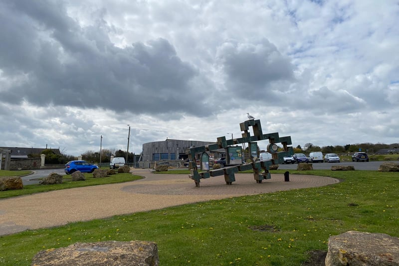 You can start the walk at Seaham Hall Beach car park. The sculpture in the car park represents the plan of the parish church of St Mary the Virgin - which will be the first place you visit on the trail.