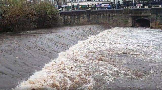 Amber weather warnings have been issued across the area for heavy rain