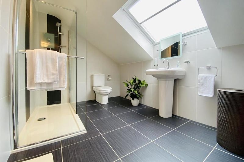 Like the rest of this home, the shower room has been beautifully fitted out.