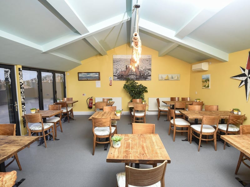 The new Beachcomber Cafe at the North Beach Wind Sports Centre, St Annes has a spacious interior.