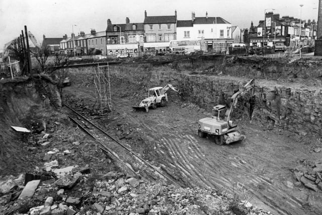 Preparing the new track at Chichester to carry the Metro line to Newcastle. Remember this?