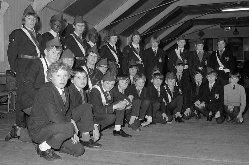 Warsop Boys Brigade presentation in 1972 - spot anyone you know in this picture?