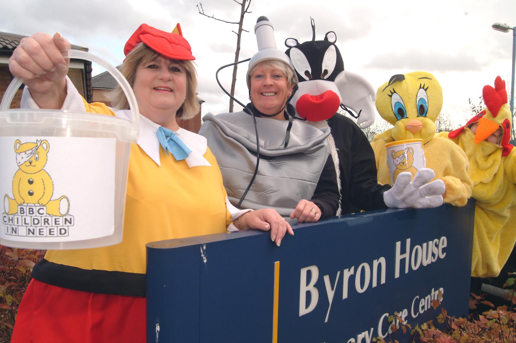 06-2675-1

In 2006 Byron House Central Notts Clinical Services staff held a fancy dress fundraiser on Friday with tombola, raffle, games, stalls and a car wash for Children In Need. Pictured from the left were; Brenda Fox Triage Nurse, Jill Smalley Call Handler, Anita Dixon Chief Executive, Ruth Cater Operations Manager and Carolyn Wall Triage Nurse.
