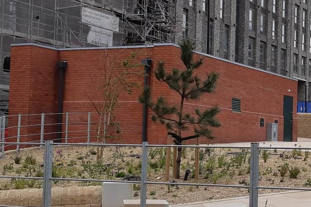 PIcture shows the view of Sheffield's new public toilets from Pounds Park, as the latest update on the scheme is revealed