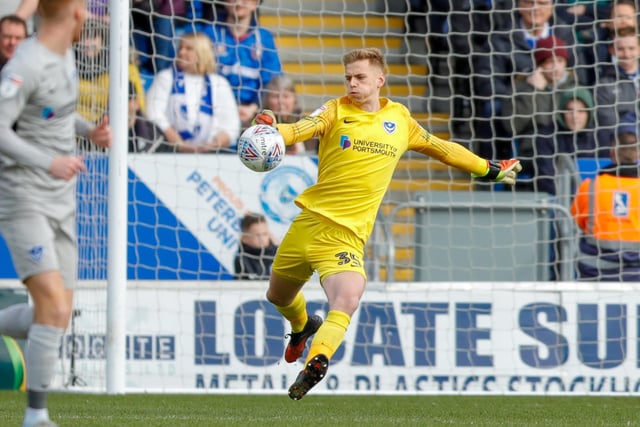 The young stopper has been a revelation since becoming first choice and was tied down to a long-term deal in January. There would have been potential suitors but he’s firmly in Pompey’s future plans.