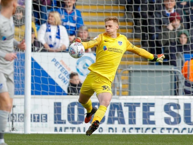 The young stopper has been a revelation since becoming first choice and was tied down to a long-term deal in January. There would have been potential suitors but he’s firmly in Pompey’s future plans.