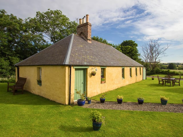 Situated in Logie, near Montrose, Angus, the house was constructed out of a mix of clay, aggregate and straw due to a lack of usable stone in the area
