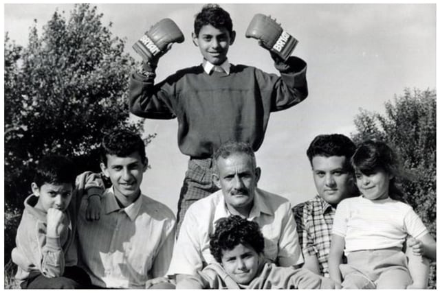 Naseem Hamed was the son a Yemeni parents who moved to Sheffield and ran a corner shop in Wincobank, close to the famous Ingle boxing gym, where Naz learned his craft. He is pictured her in 1987