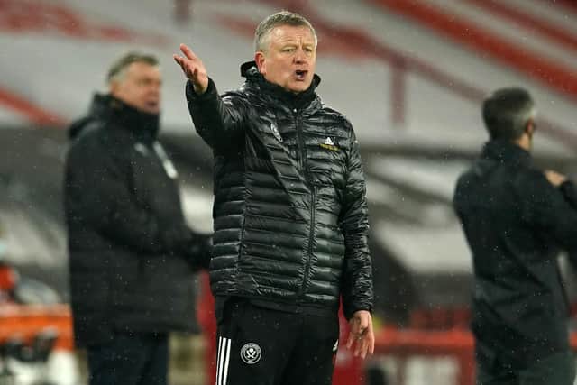 Sheffield United manager Chris Wilder. (Photo by DAVE THOMPSON/POOL/AFP via Getty Images)