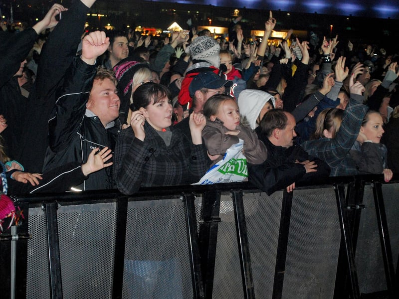 Crowds enjoying After Dark at Don Valley Bowl, November 5, 2009