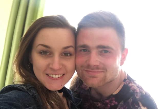 Beth White, 24, and her partner Dan Quinn, 29, are warning other dog owners after their beloved pet Aida was poisoned by raisins which had been dumped in Greenhill Park