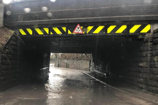 Police took these images of flooded roads in the Barrow Hill and Staveley areas. Image: Staveley SNT.