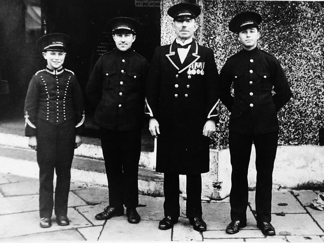 Staff outside the Olympia Cinema in Stoke Road Gosport in the 1930's.
Picture: Courtesy of the Ron Brown collection