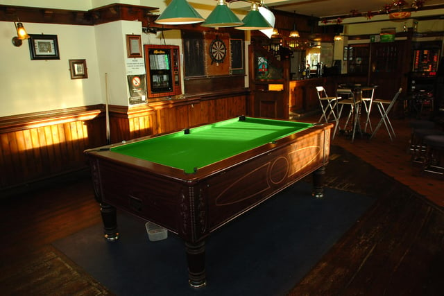 A reminder of the pool table area in 2008.
