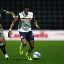 Preston North End's Scott Sinclair is challenged by Liam Palmer of Sheffield Wednesday during the Sky Bet Championship match at Deepdale in November. (Photo by Jan Kruger/Getty Images)