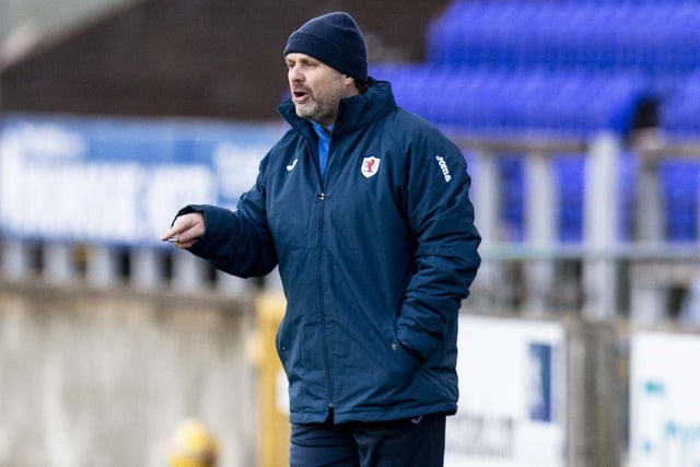 Raith assistant coach Paul Smith during their Scottish Championship match against Inverness Caledonian Thistle. Photo: Bruce White/SNS Group