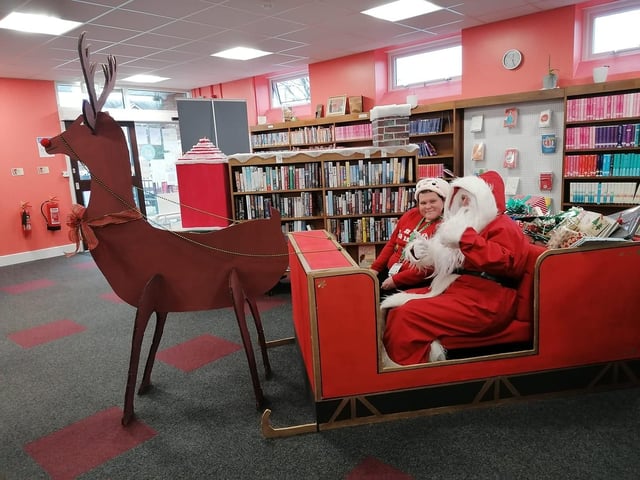 A visit to Santa. From Sarah White.