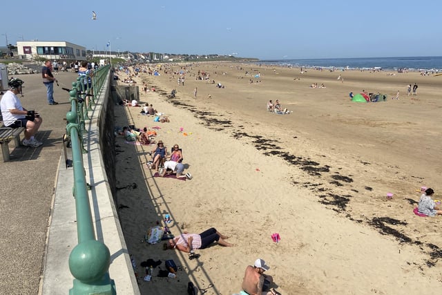 It was a very warm day in Sunderland yesterday reaching highs of 27C.
