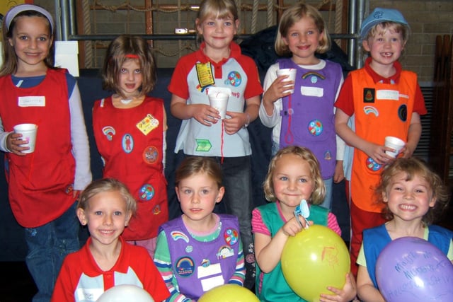 Rainbow Guides at their 20th birthday party