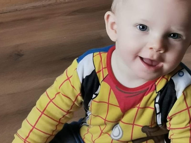Katherine Lisa, said: "Our beautiful little smiler Dylan John Allott born on 12 May 2020 at DRi amazing staff he weighted 8 pound 12 and was a week early."
