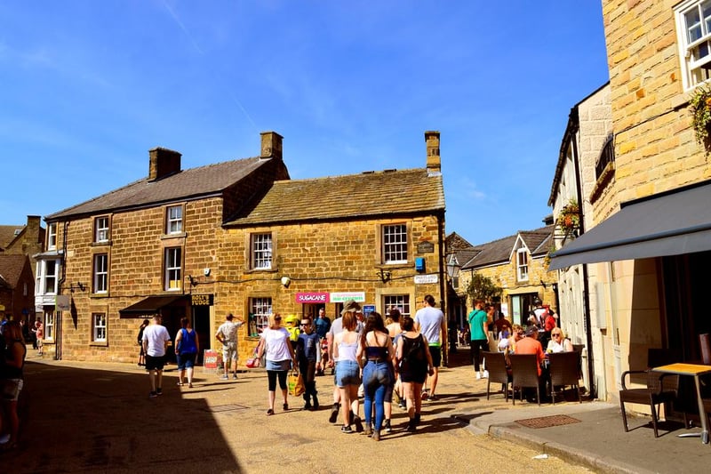 Bakewell is highlighted as a popular tourist destination.
