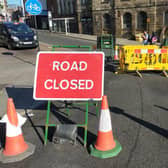 Haymarket is closed after the hole appeared last night, with a number of bus services alterered today as a result of the issue on the road.