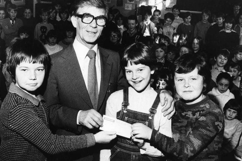 Hedworth Lane Junior School pupils raised money for the National Children's Homes in 1982. Have you spotted a familiar face?