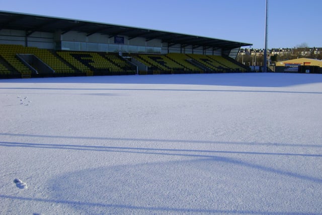 East Fife Bayview stadium in snow (Pic: Fife Free Press)