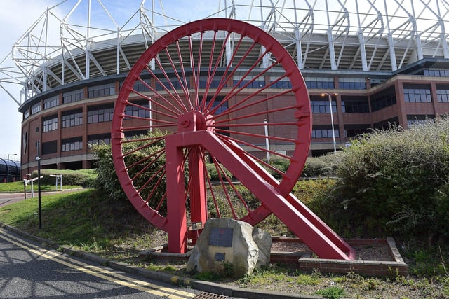 The mine wheel at the Stadium Off Light.