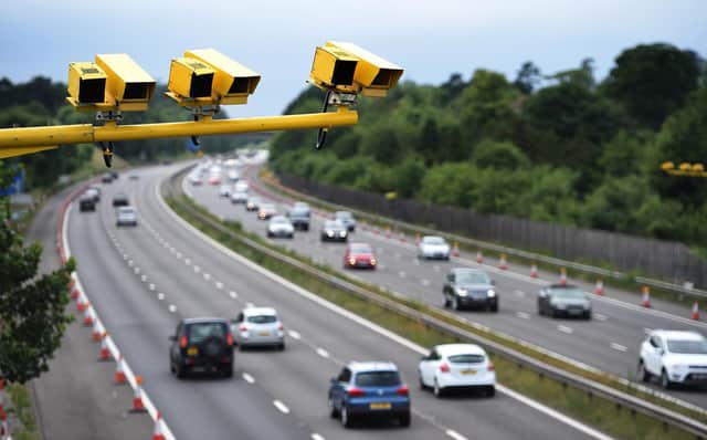 Motorway speed cameras