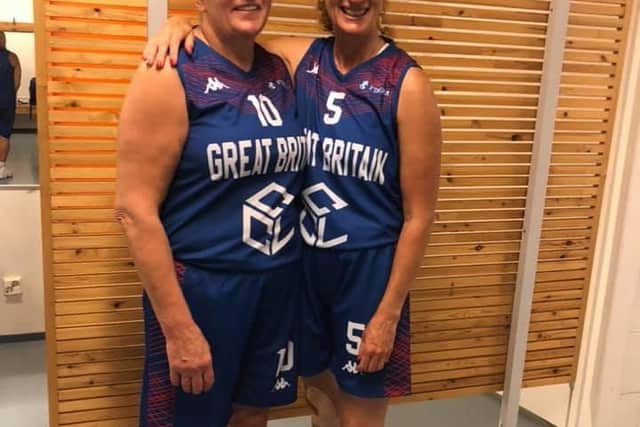 Ann Zammit and Ann Jameson, who have played for Hatters for years and currently represent GB 50s.