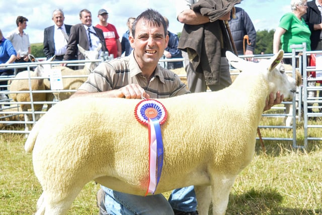 Overall Champion Sheep in 2015 went to Kevin Young from Harbottle Grange with this Texel Gimmer.