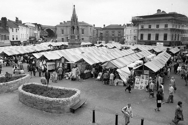 The market was bustling, full of stalls and shoppers more than 30 years ago.