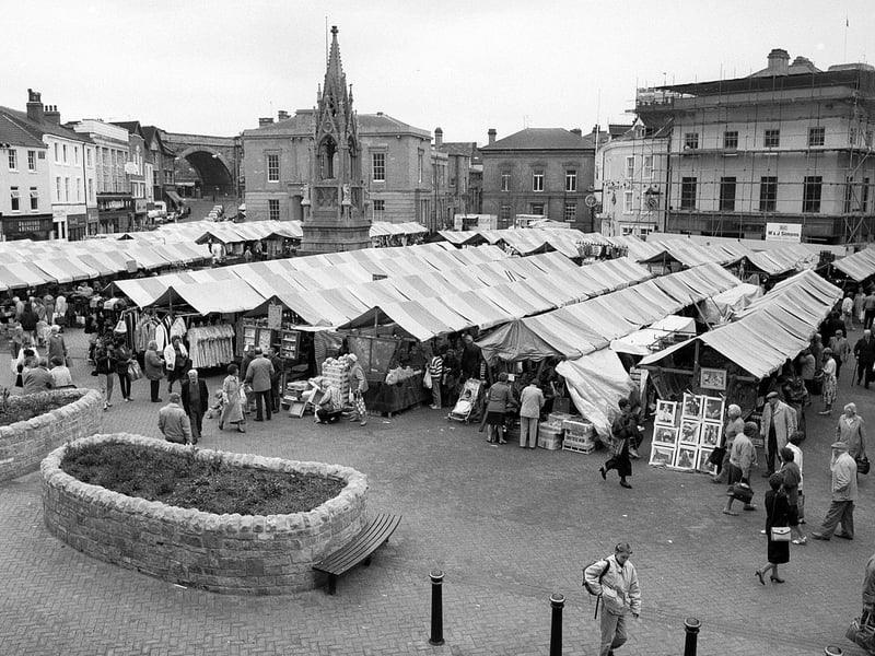 The market was bustling, full of stalls and shoppers more than 30 years ago.