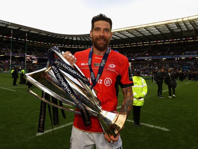 Scotland lock Jim Hamilton made it back-to-back European Cup wins when he made another late appearance off the bench to help Saracens retain the trophy by beating ASM Clermont Auvergne in 2017 at Murrayfield. The 63-times capped Hamilton announced his retirement at the end of the season.