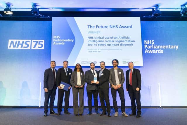 The Sheffield team won the NHS Future Award at the NHS Parliamentary Awards