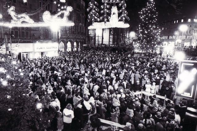 Lights and trees bring Sheffield Christmases to life in the 60s and 70s. 