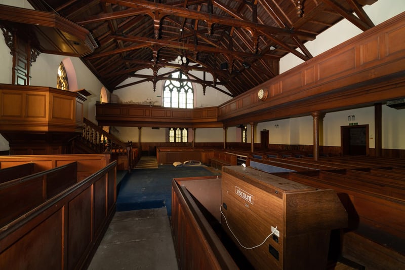 The wooden beams are stunning but the big question now is, what will become of the former church?