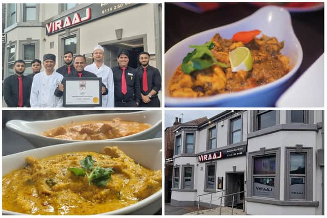 Viraaj Restaurant, Woodseats, Sheffield, has been shortlisted in the Restaurant of the Year category of the English Curry Awards 2022