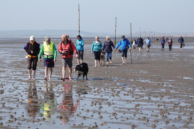 The Good Friday pilgrimage to Holy Island. Picture by Jane Coltman