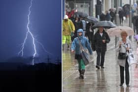 Thunderstorms are set to sweep across Sheffield from this afternoon.
